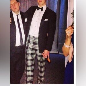 ETRO MENS PLAID PANTS ; Size 54